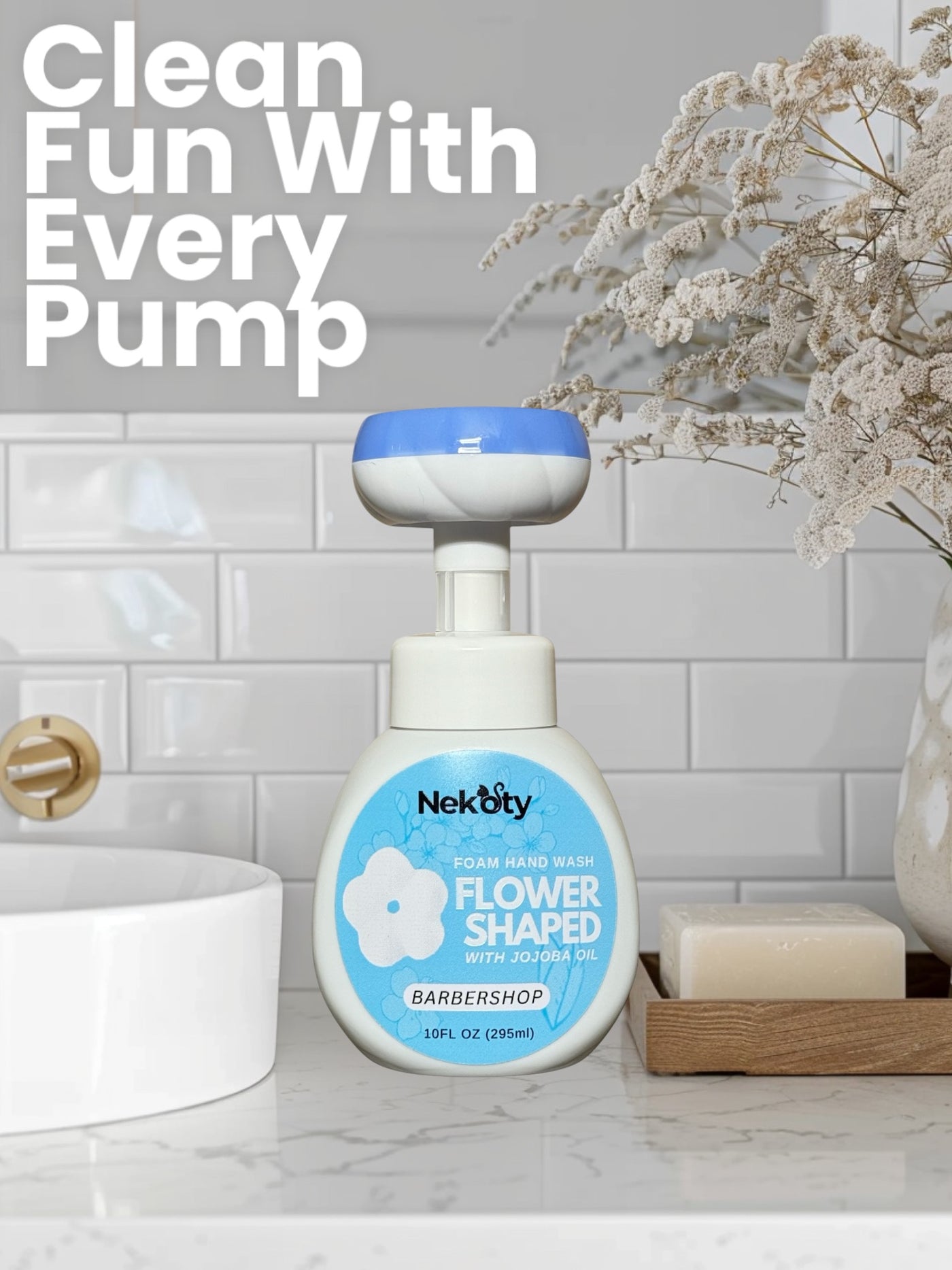 Flower Shaped Foam Hand Soap - Barbershop