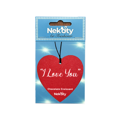 Heart Shaped Air Freshener - "I Love You"