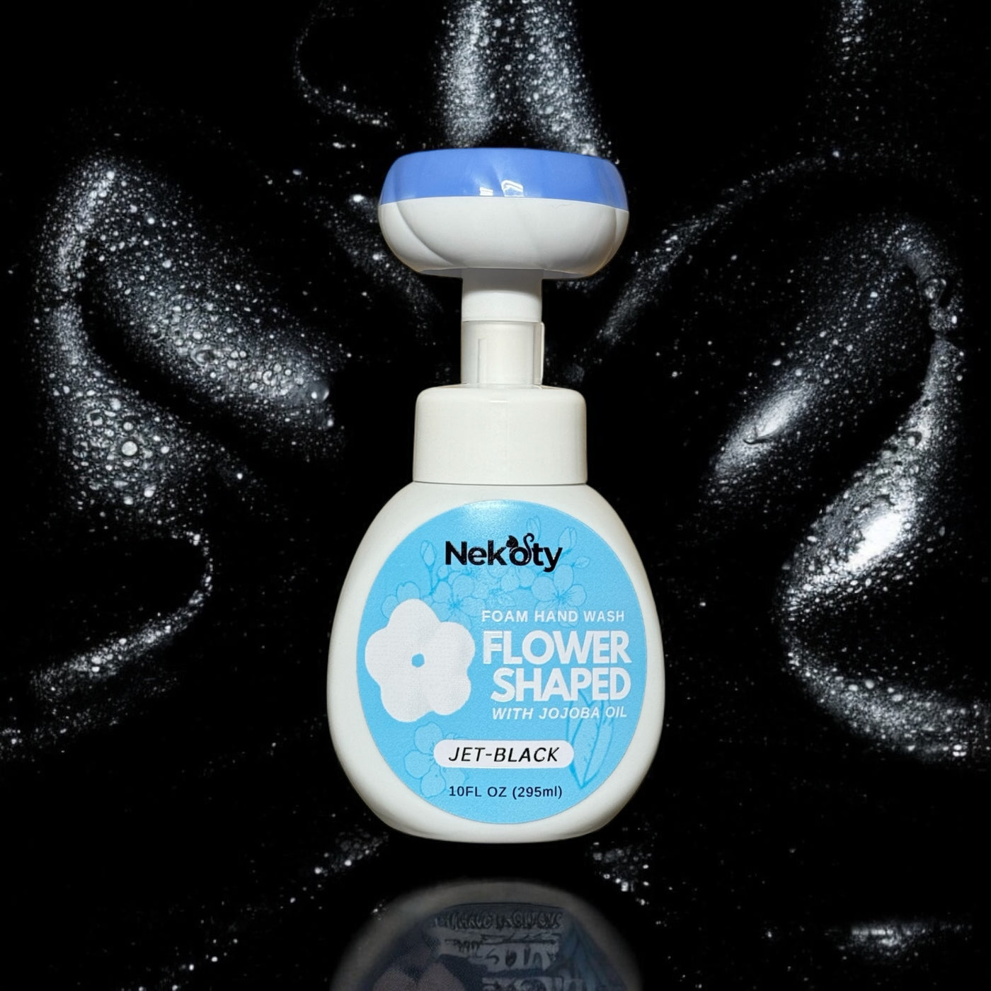 Flower Shaped Foam Hand Soap - Jet-Black