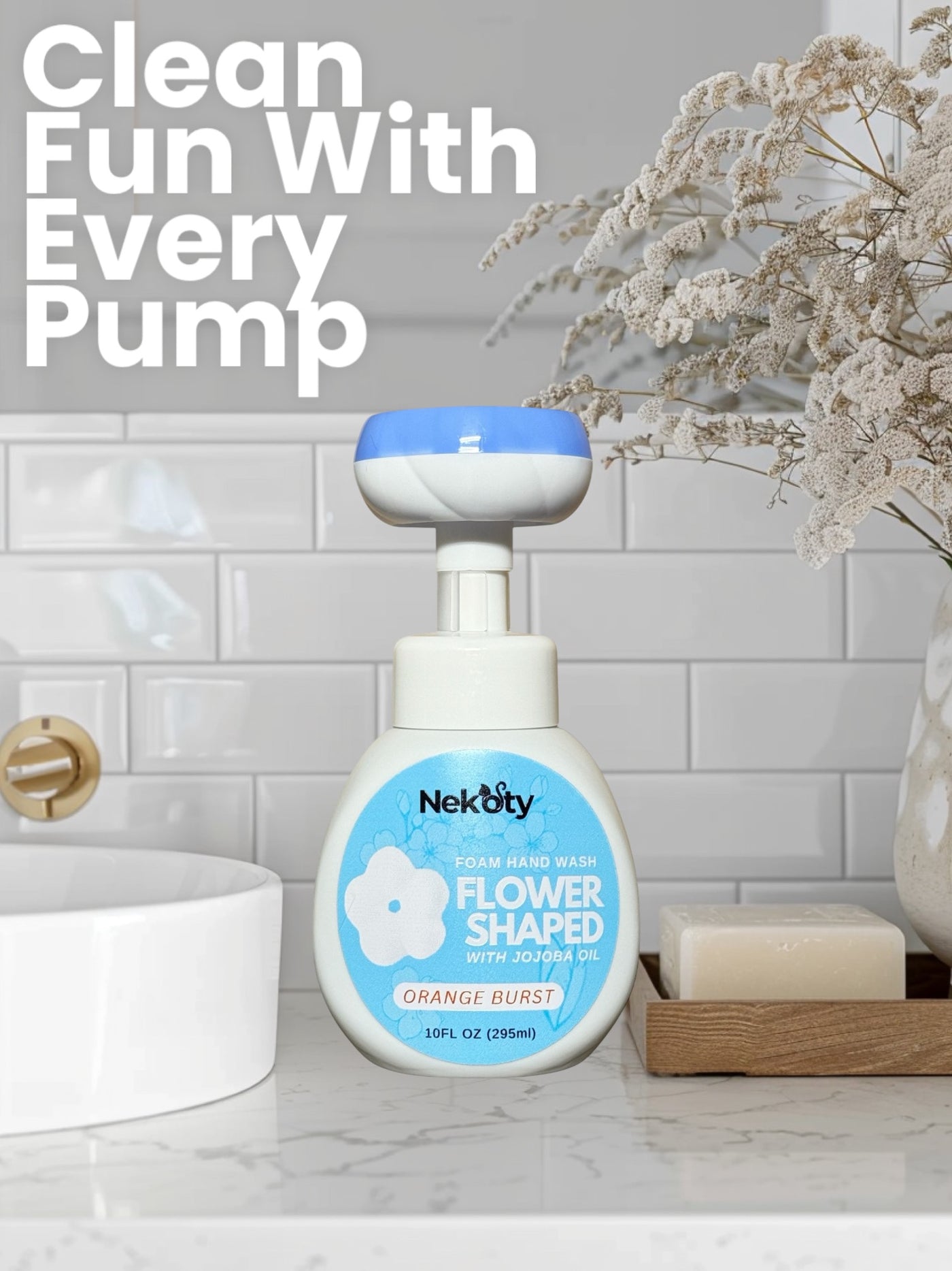 Flower Shaped Foam Hand Soap - Orange Burst