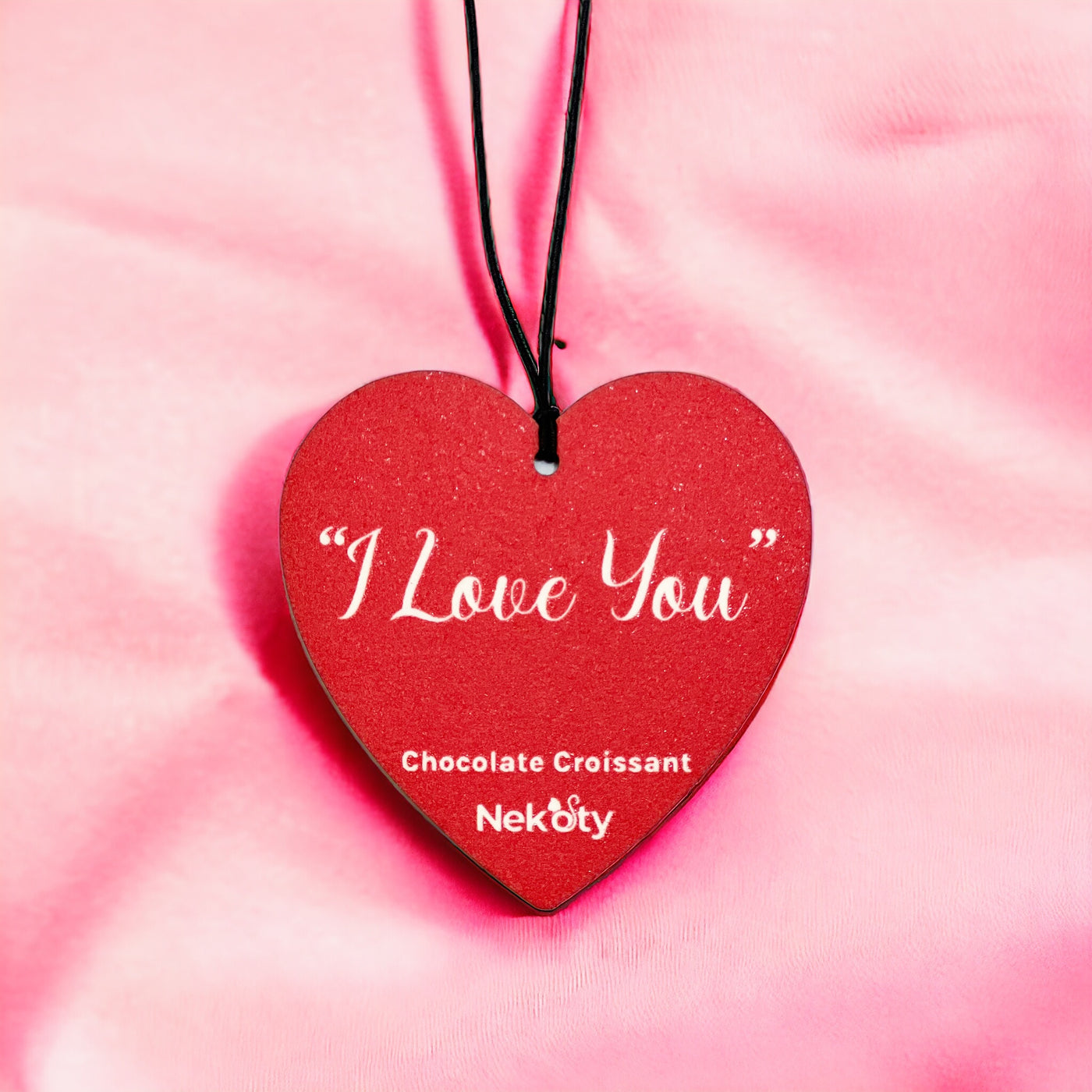 Heart Shaped Air Freshener - "I Love You"