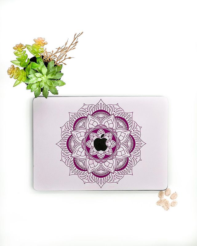 Purple Lotus Textured Laptop Skin