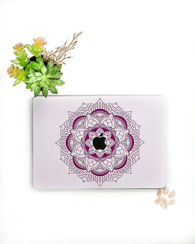 Purple Lotus Textured Laptop Skin