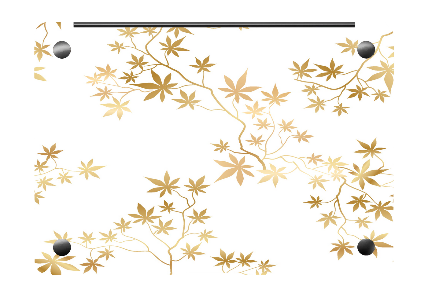 Golden Leaves Textured Laptop Skin