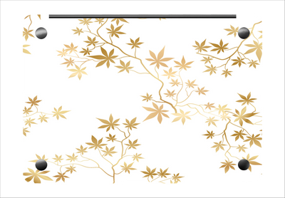 Golden Leaves Textured Laptop Skin