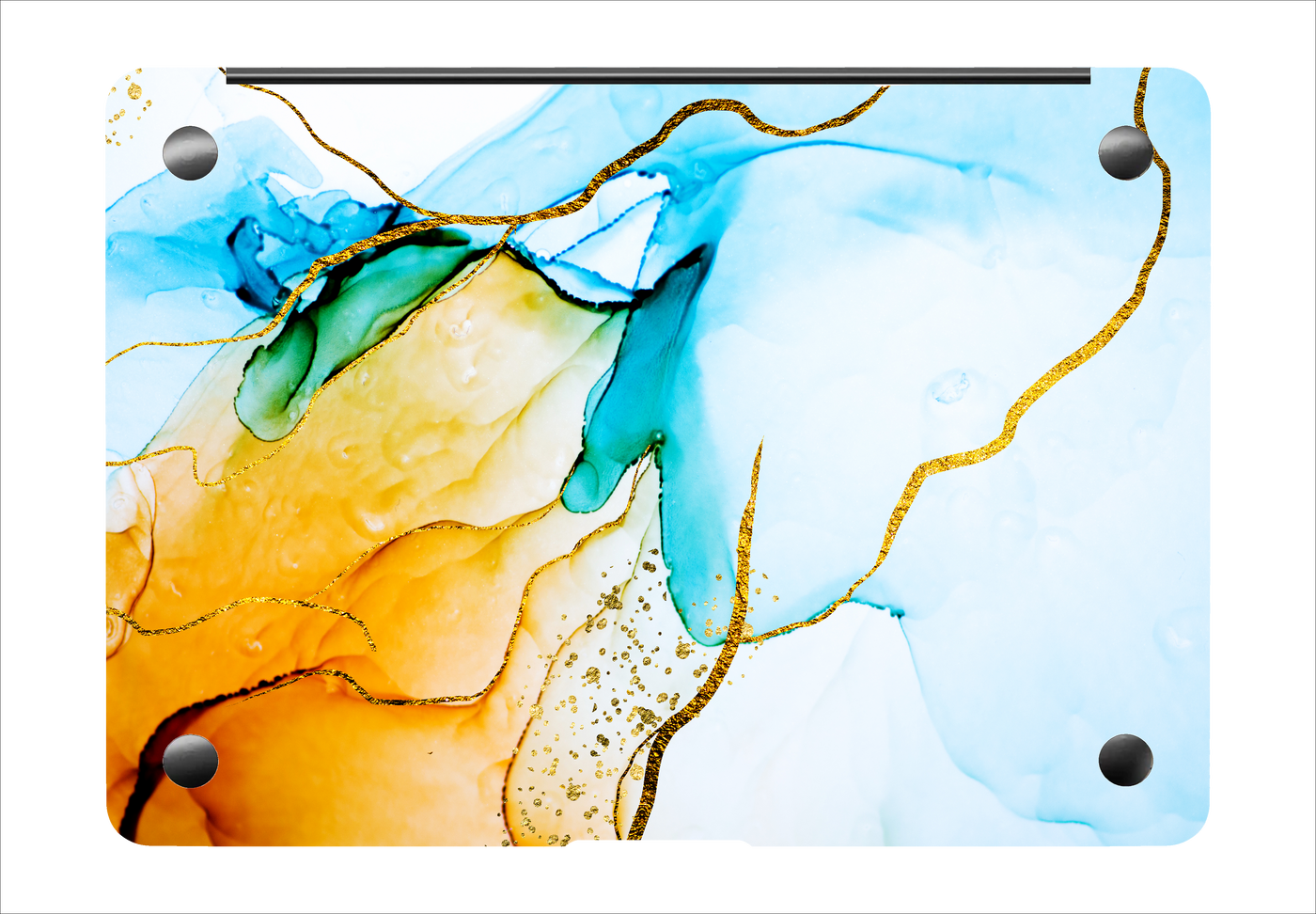 Fire & Ice Marble Textured Laptop Skin