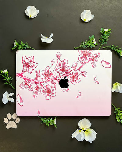 Cherry Blossoms Textured Laptop Skin