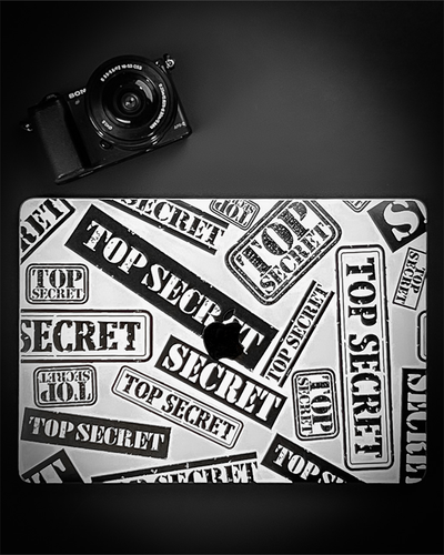 Top Secret Textured Laptop Skin