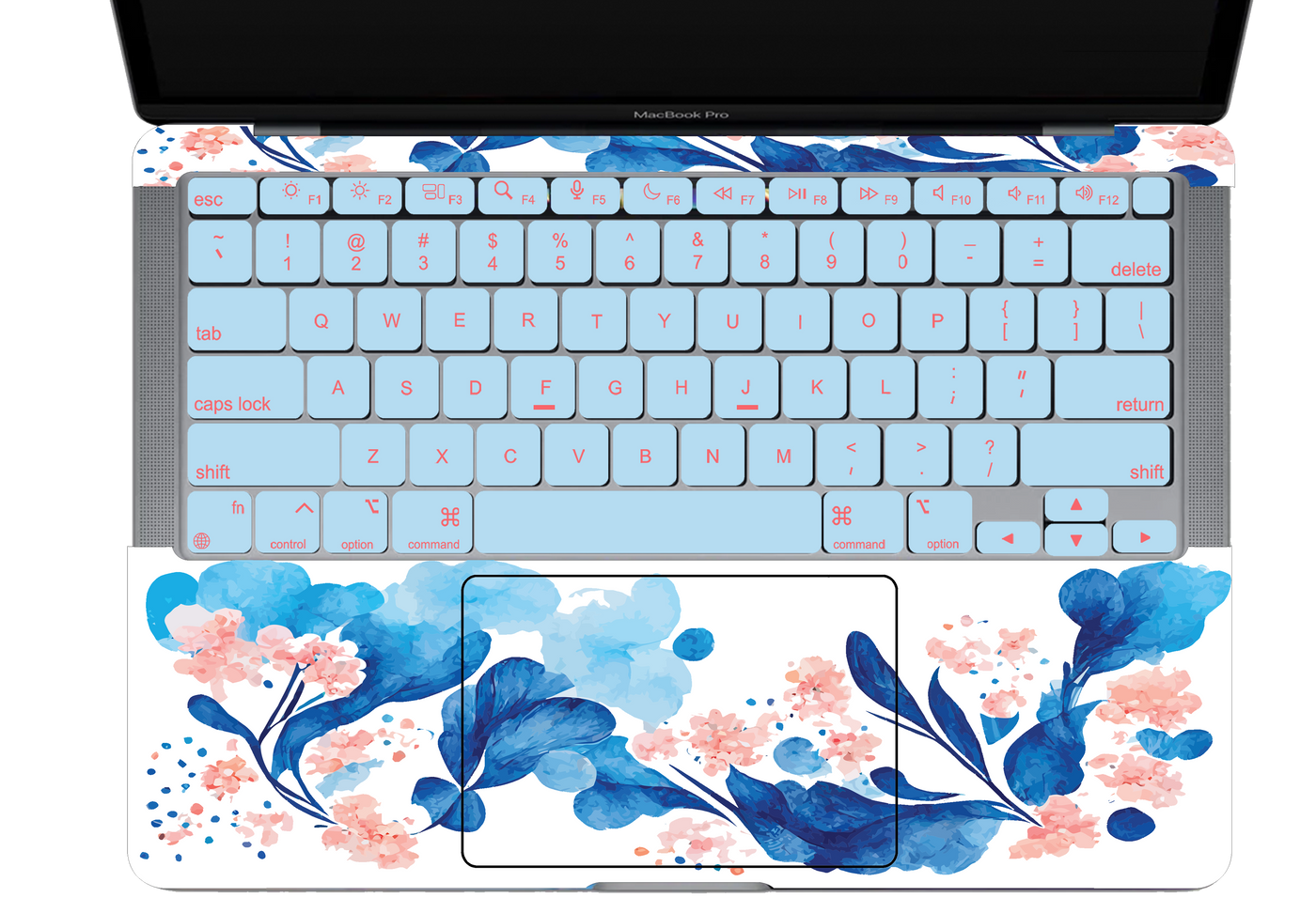 Painted Flower Textured Laptop Skin