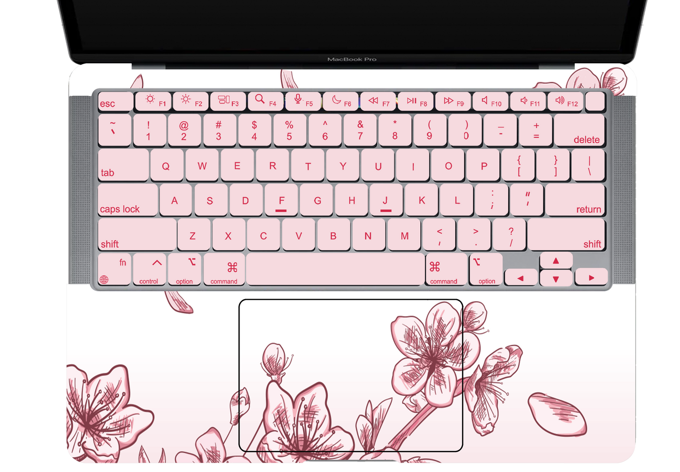 Cherry Blossoms Textured Laptop Skin