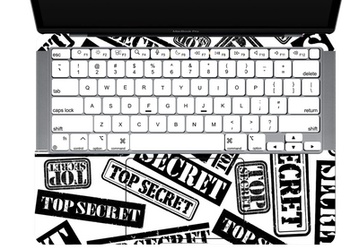 Top Secret Textured Laptop Skin