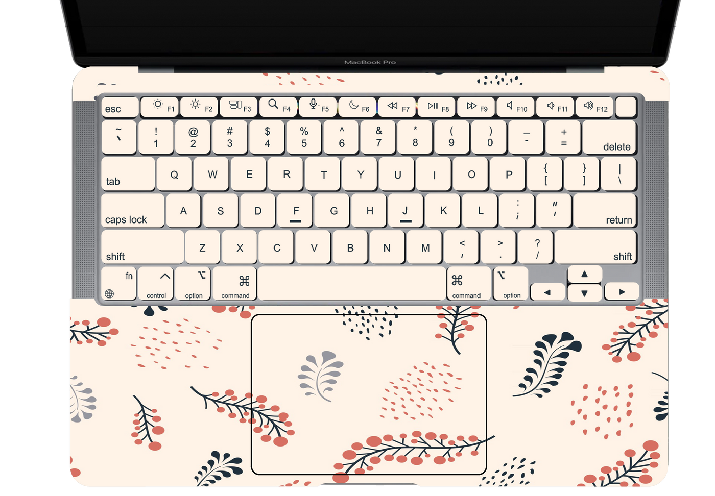 Floating Wheat Textured Laptop Skin