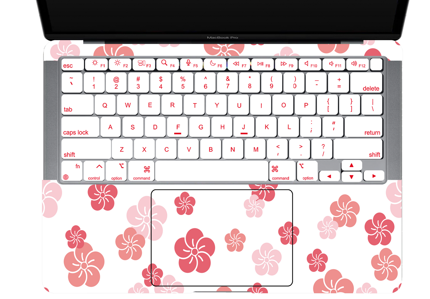 Floating Petals Textured Laptop Skin