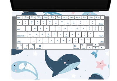 Cute Whales Textured Laptop Skin