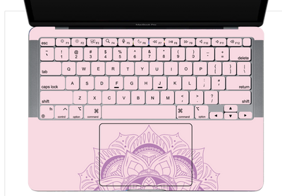 Purple Lotus Textured Laptop Skin