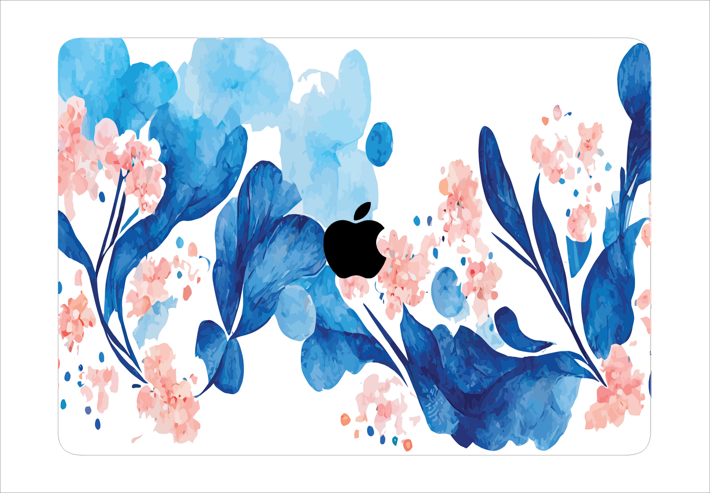 Painted Flower Textured Laptop Skin