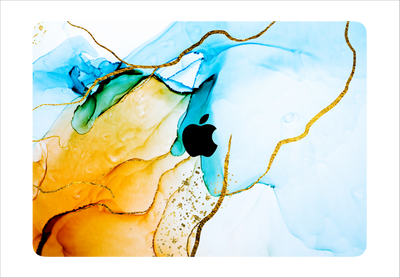 Fire & Ice Marble Textured Laptop Skin