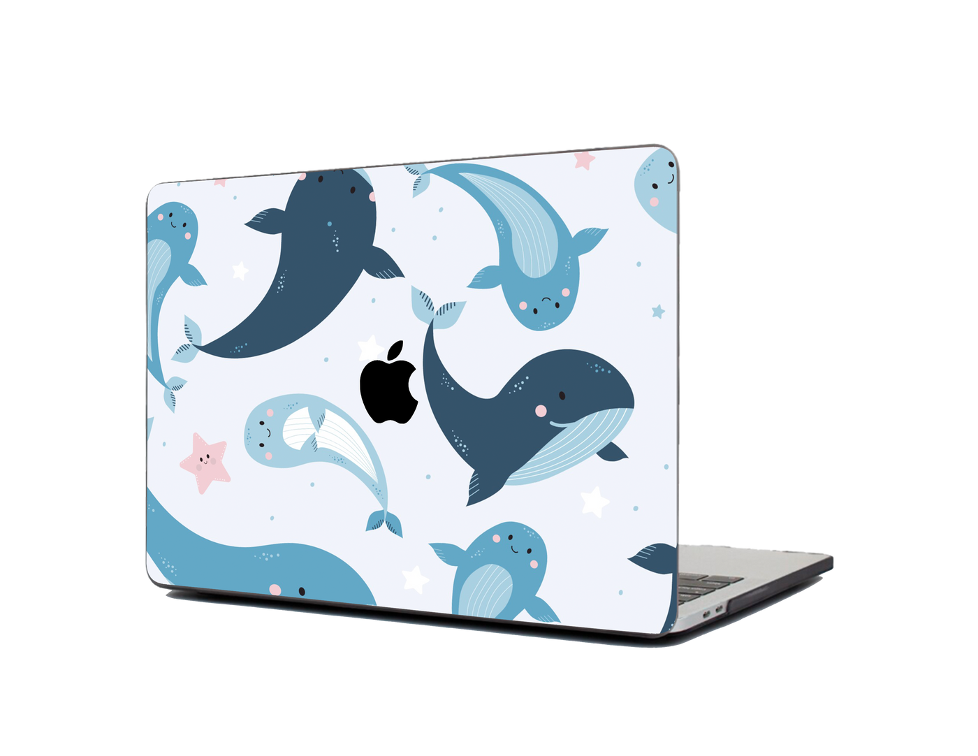 Cute Whales Textured Laptop Skin