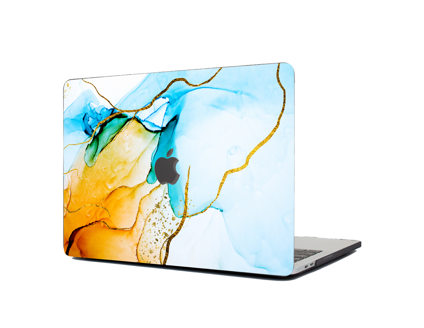 Fire & Ice Marble Textured Laptop Skin