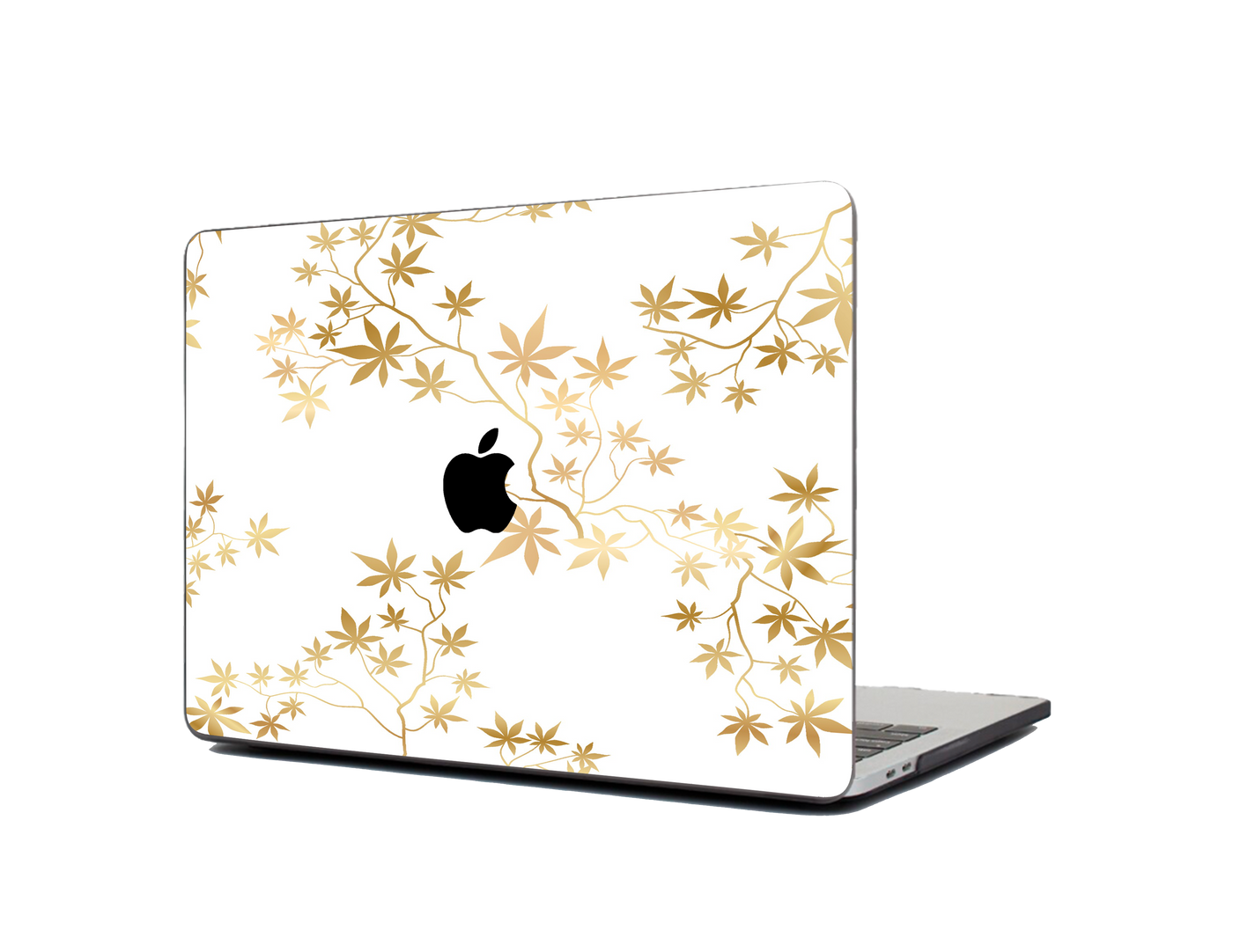 Golden Leaves Textured Laptop Skin