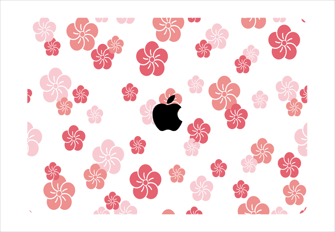 Floating Petals Textured Laptop Skin